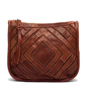 Monserat De Lucca Benecio Leather Crossbody in Brown EUC